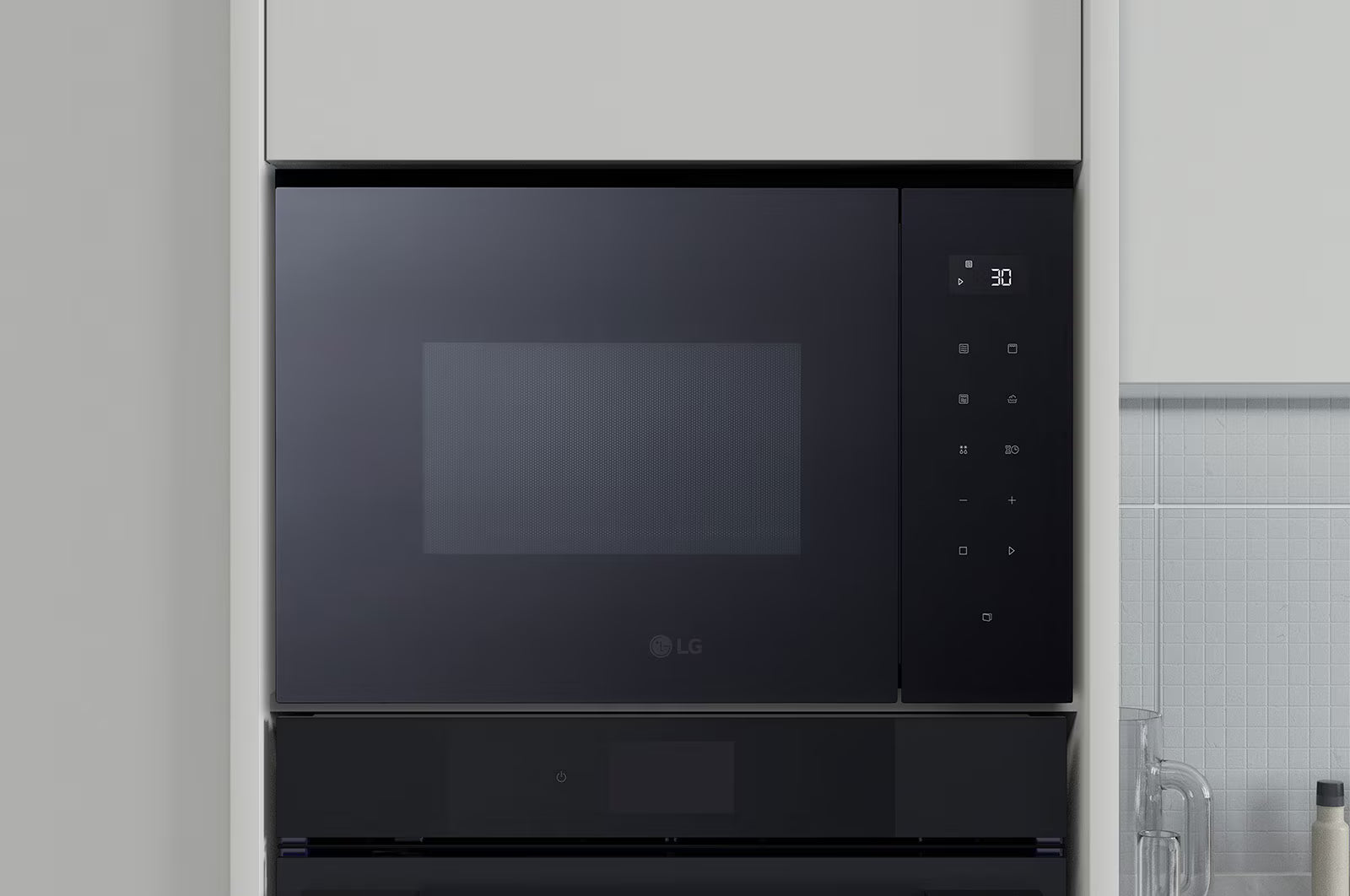 LG MGBZ2593F built-In Microwave Oven, Stainless Steel with Touch Control Panel