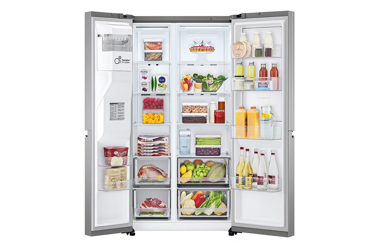 LG GSJV71PZTE Freestanding Wardrobe Refrigerator (SxS) with Door in Door Total No Frost 179 x 91.3 cm