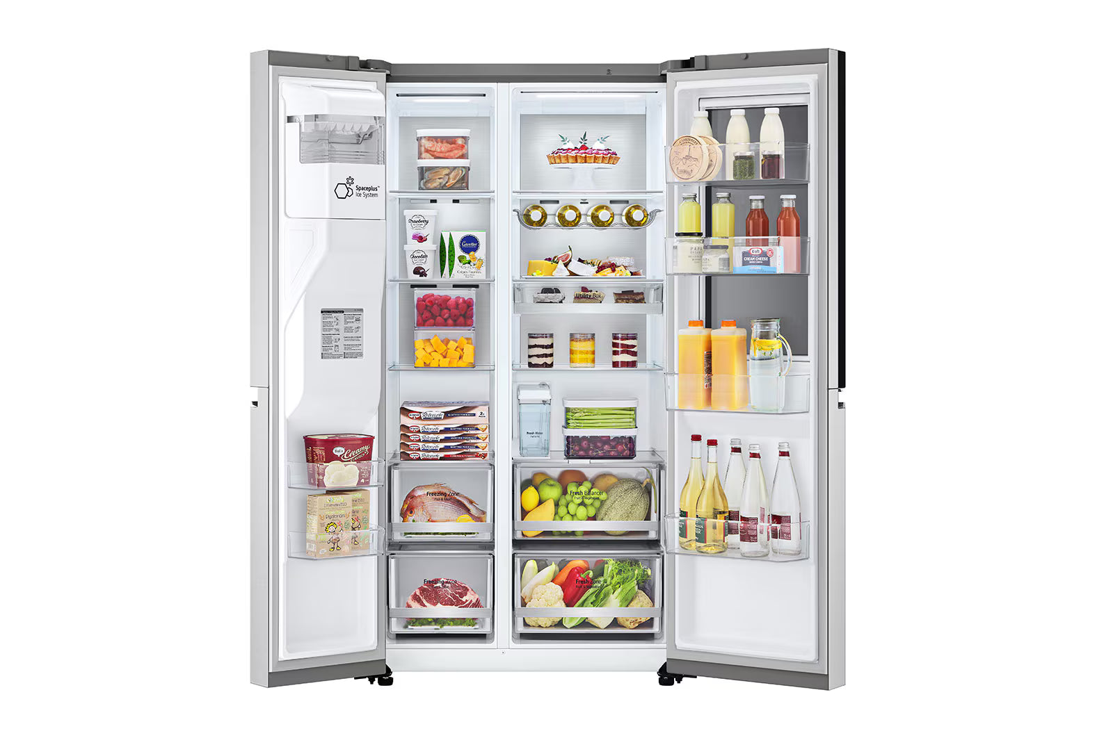 LG GSXV91BSAF Freestanding Wardrobe Refrigerator with InstaView Door-in-Door, Total No Frost (SxS) 1790 x 91.3 cm