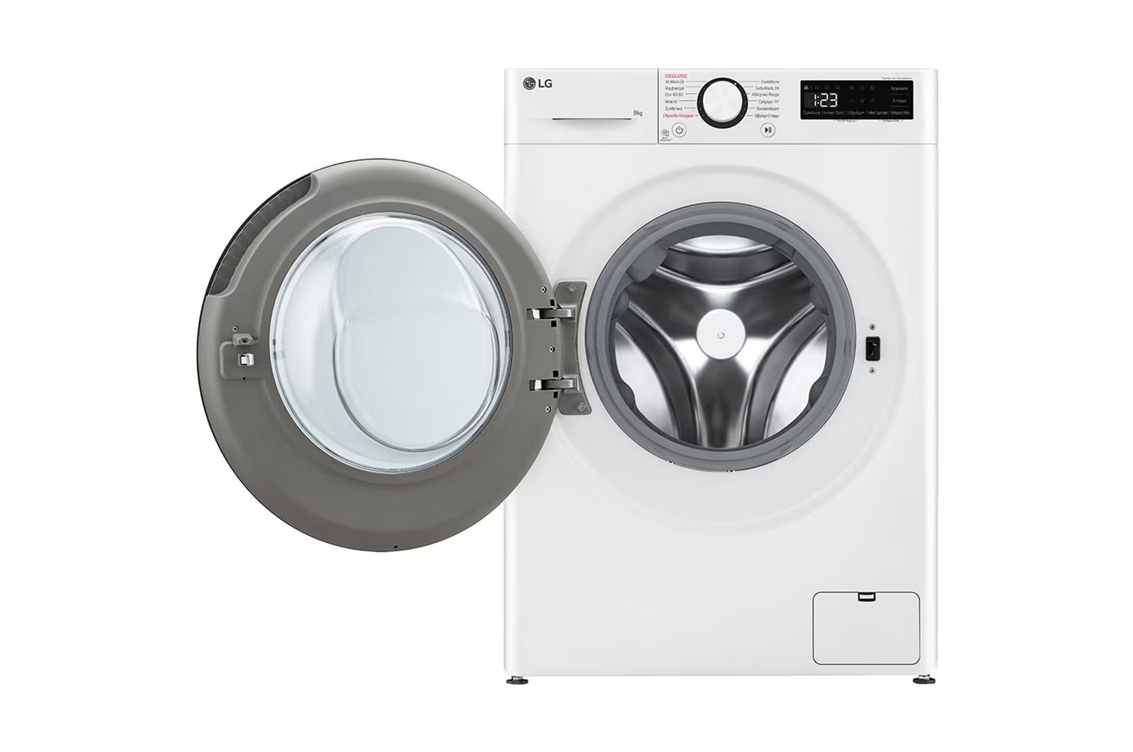 LG F4R5009TSWS Washing Machine 9kg, AI DD, Steam, TurboWash