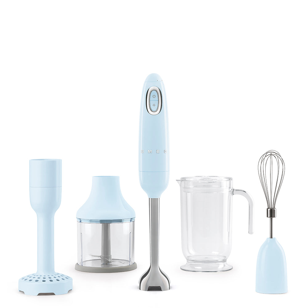 Smeg White Hand Blender with Accessories | HBF22WHEU