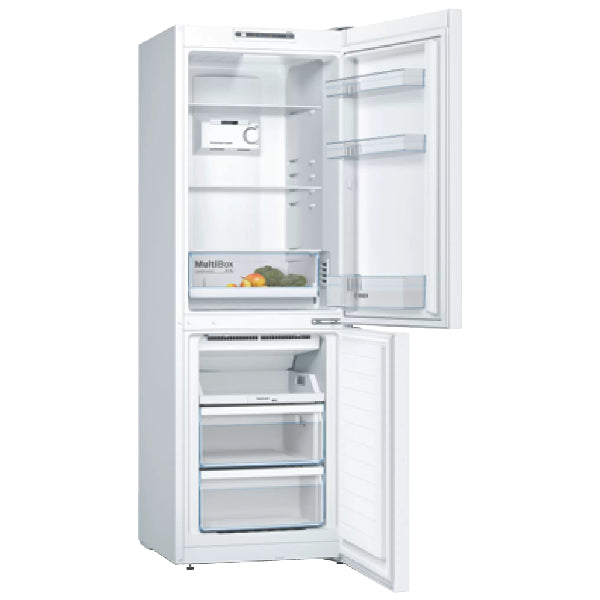 BOSCH KGN33NWEB Series 2 Freestanding Bottom Mount Refrigerator 176 x 60 cm White, Total No Frost