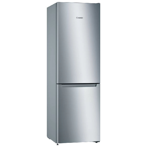 BOSCH KGN33NLEB Series 2 Freestanding Bottom Mount Refrigerator 176 x 60 cm Metal Look, Total No Frost