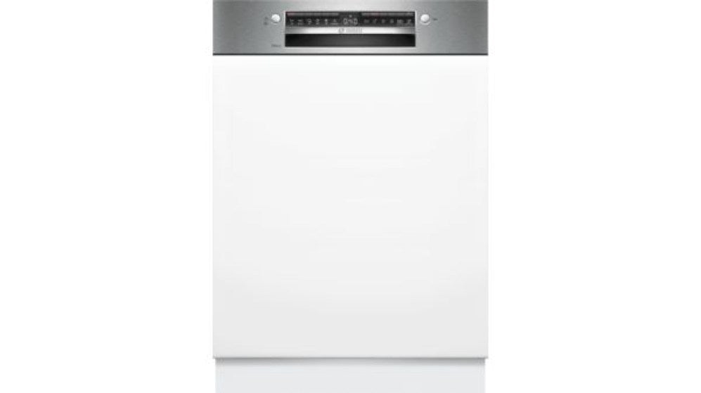 BOSCH SMI4HVS00E Series 4 Semi Integrated Dishwasher with Visible Front 60 cm Brushed Steel