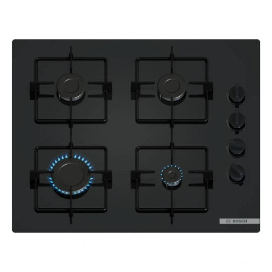 BOSCH POP6B6K30 Series 2 Built-In Gas Hobs 60 cm Tempered Glass, Black