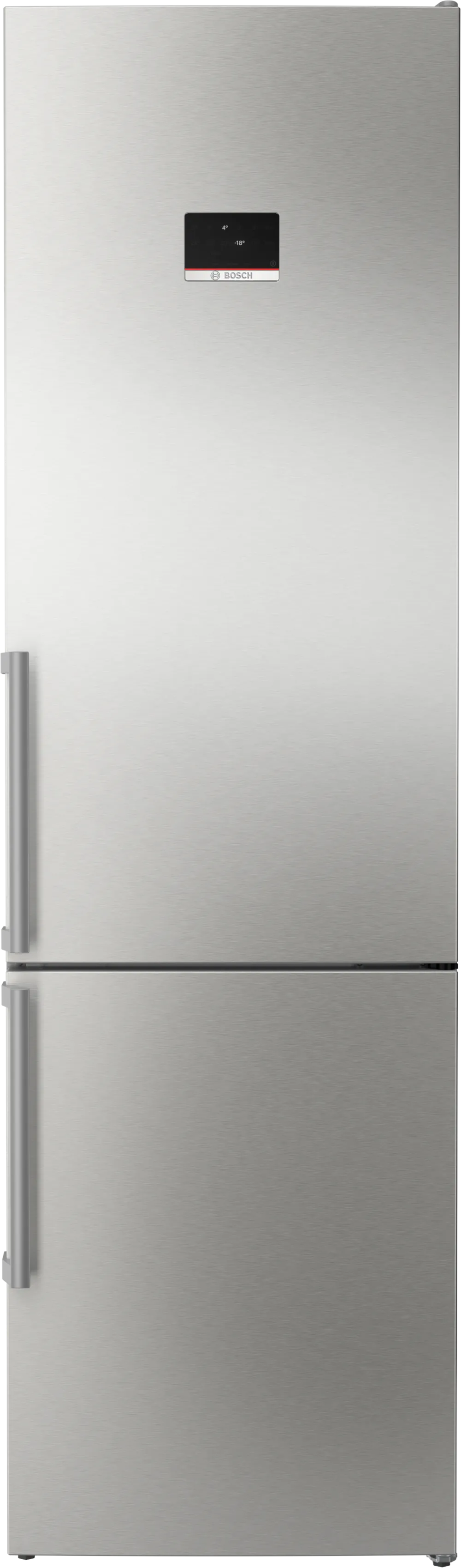 BOSCH KGN397ICT Series 4 Freestanding Bottom Mount Refrigerator 203 x 60 cm Brushed Steel Anti-Fingerprint, Total No Frost