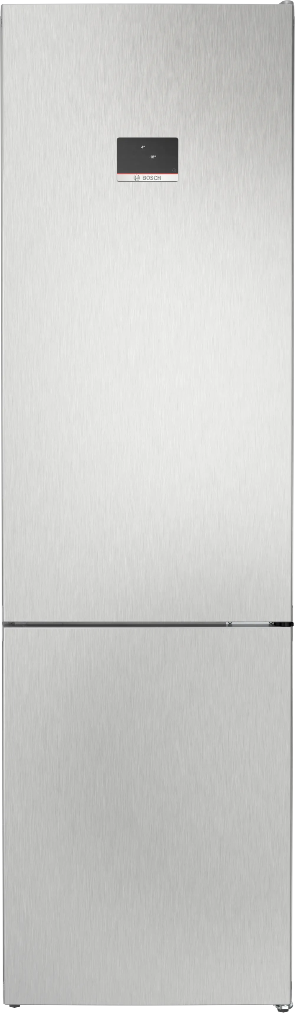 BOSCH KGN397LDF Series 4 Freestanding Bottom Mount Refrigerator 203 x 60 cm Metal Look, Total No Frost