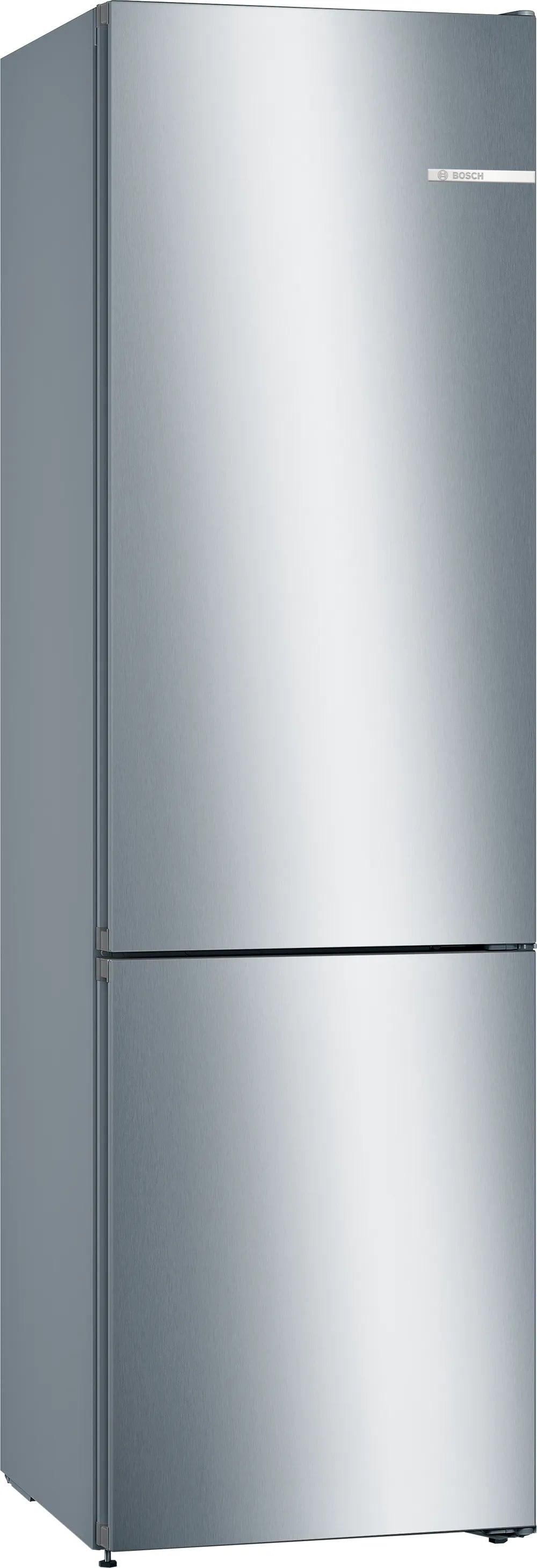 BOSCH KGN39VLEB Series 4 Freestanding Bottom Mount Refrigerator 203 x 60 cm Metal Look, Total No Frost