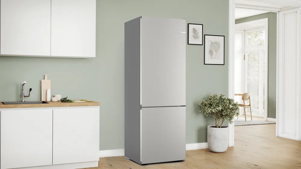 BOSCH KGN492IDF Series 4 Freestanding Bottom Mount Refrigerator 203 x 70 cm Brushed Steel Anti-Fingerprint, Total No Frost