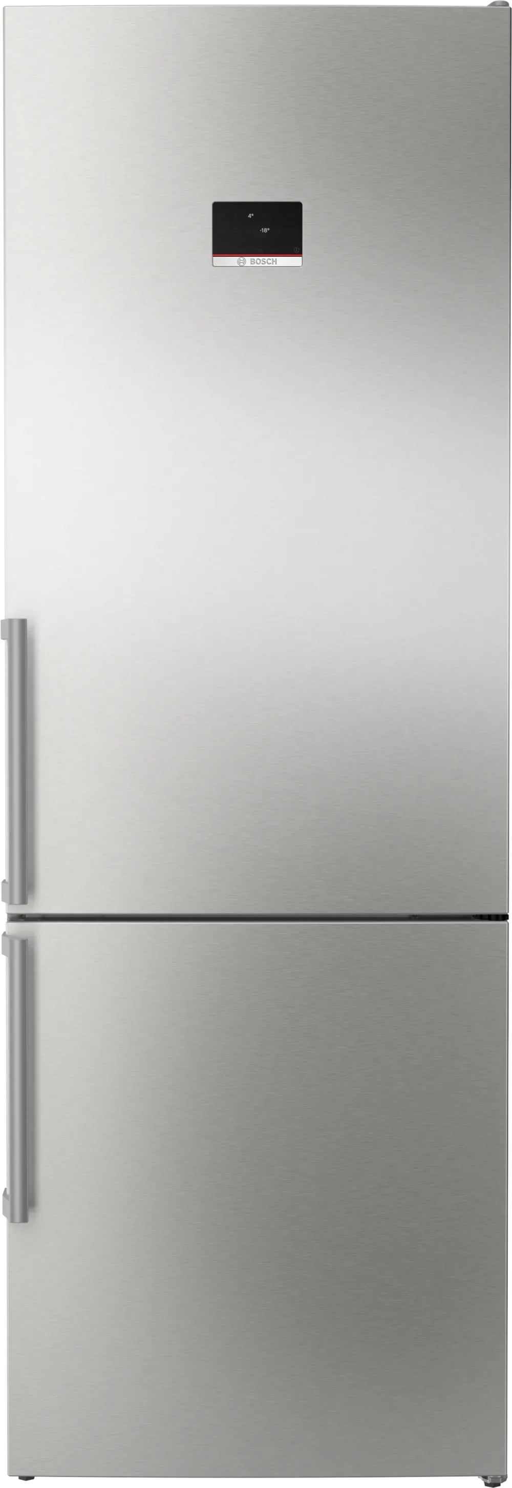 BOSCH KGN497ICT Series 4 Freestanding Bottom Mount Refrigerator 203 x 70 cm Brushed Steel Anti-Fingerprint, Total No Frost