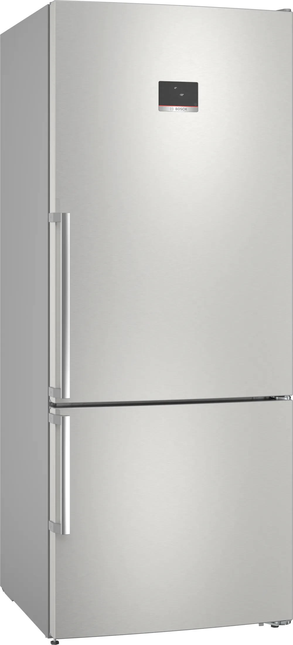 BOSCH KGN76XIEP Series 4 Freestanding Bottom Mount Refrigerator 186 x 75 cm Brushed Steel Anti-Fingerprint, Total No Frost