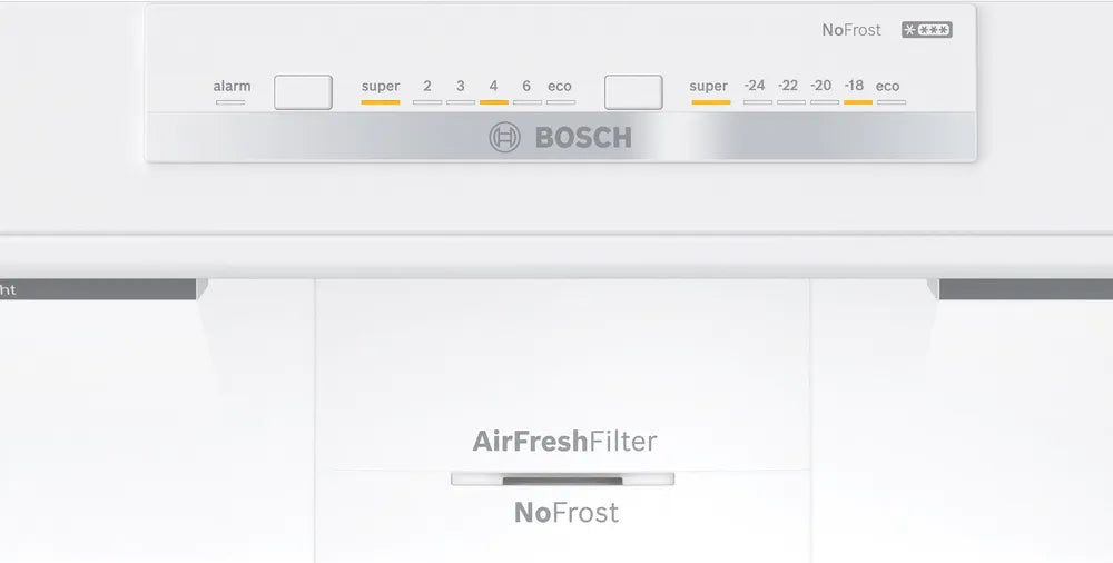 BOSCH KGN86VIEA Series 4 Freestanding Bottom Mount Refrigerator 186 x 86 cm Brushed Steel Anti-Fingerprint, Total No Frost
