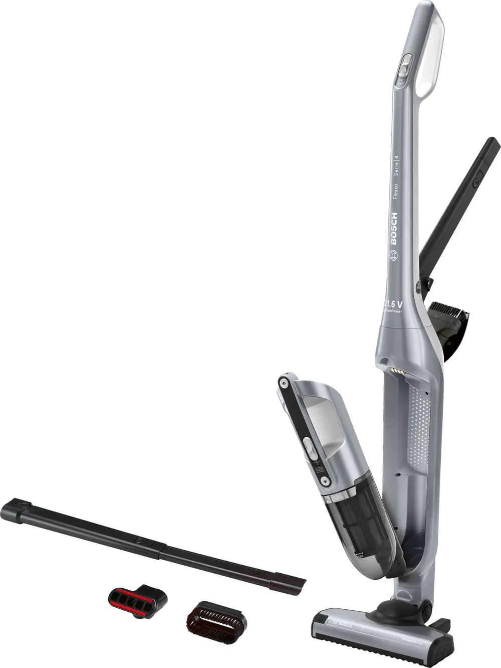 BOSCH BCH3P210 Series 4 Flexxo 21.6V Rechargeable Vacuum Cleaner Silver