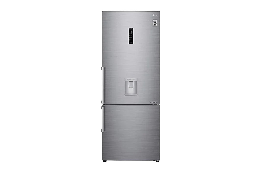 LG GBF567PZCMB Freestanding Bottom Mount Refrigerator Total No Frost 185 x 70.5 cm with Water Tap