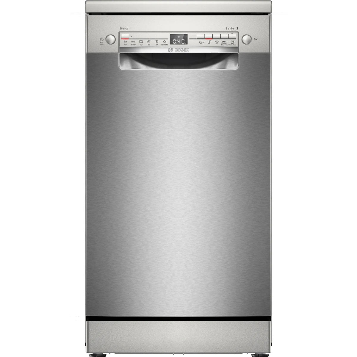 BOSCH SPS2HKI58E Series 2 Freestanding Dishwasher 45 cm Brushed Steel Anti-Fingerprint