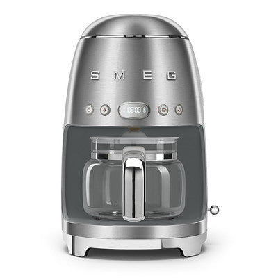 SMEG DCF02 50's Style Aesthetic Drip Coffee Machine, Black