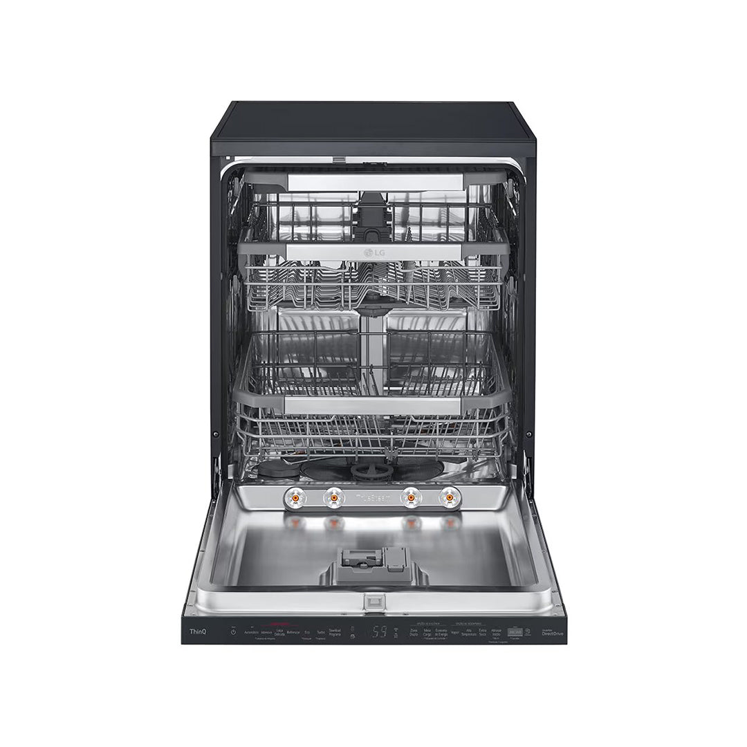 LG DF455HMS QuadWash Steam Freestanding Dishwasher