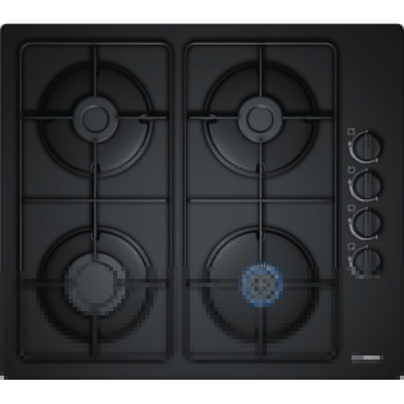 BOSCH POP6B6B80 Series 2 Built-In Gas Hobs 60 cm Tempered Glass, Black