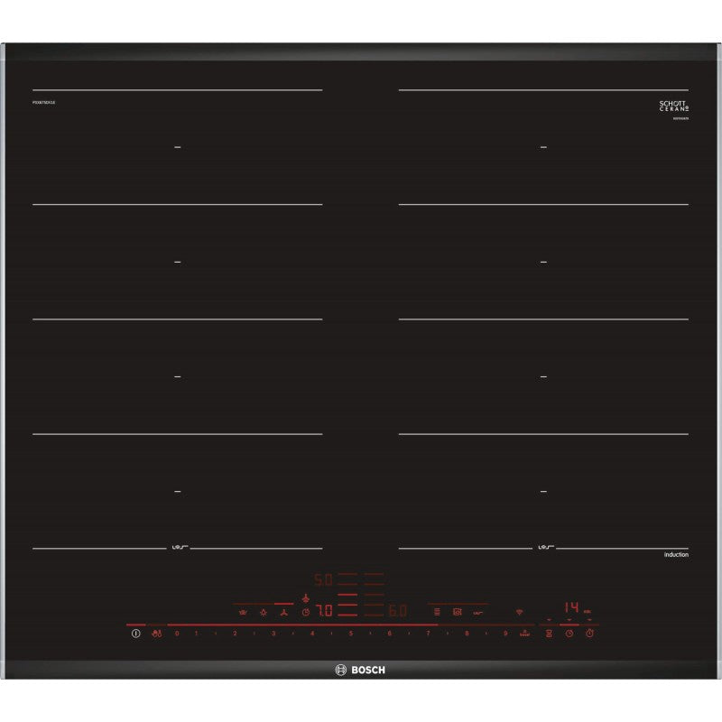 BOSCH PXX675DV1E Series 8 Built-In Induction Hobs 60 cm with Frame