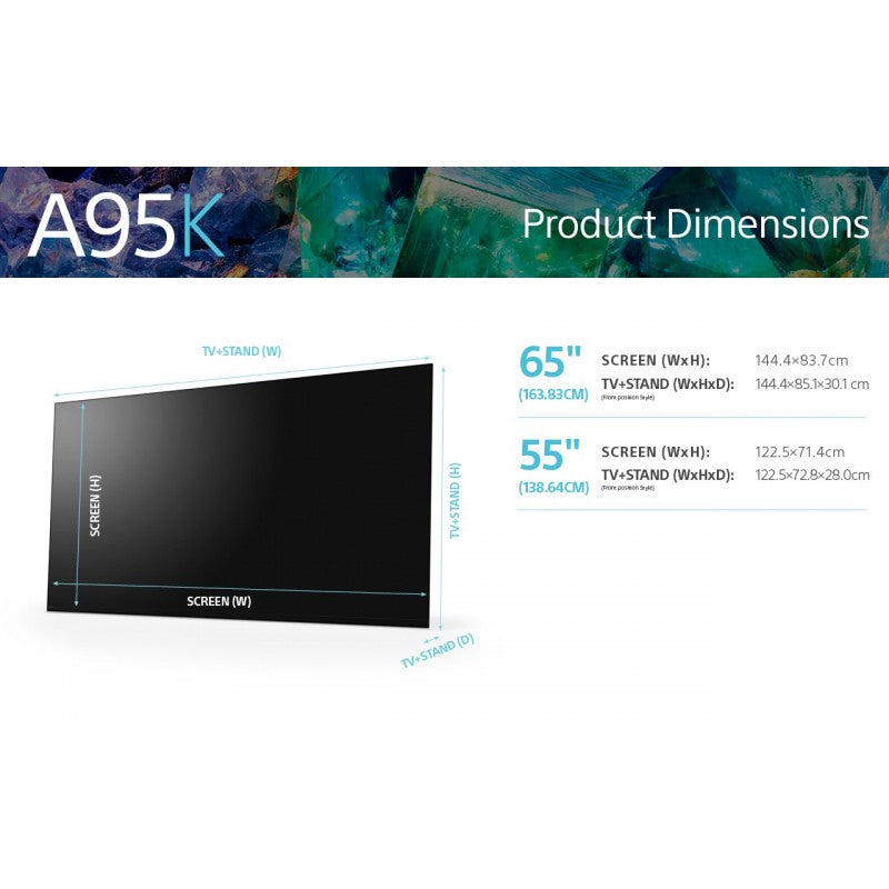 SONY BRAVIA XR-A95K Smart 4K Ultra HD HDR OLED TV With Google TV & Assistant