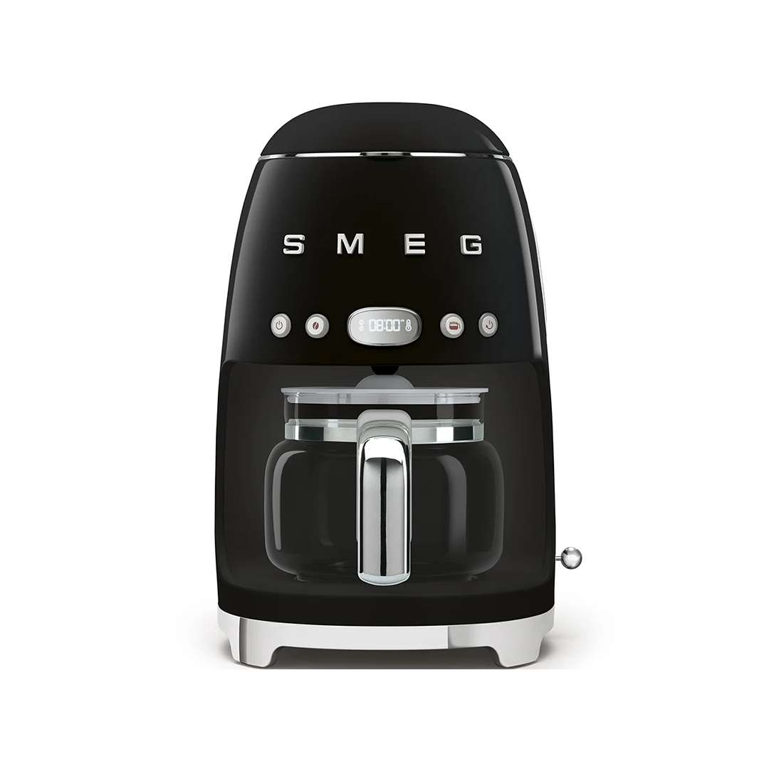 SMEG DCF02 50's Style Aesthetic Drip Coffee Machine, Black