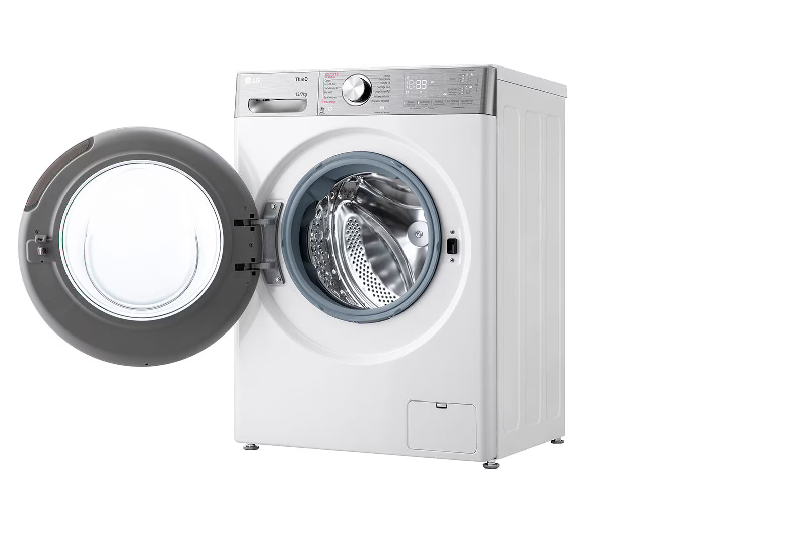 LG D4R9513TPWC Washer/Dryer, 13/7kg, AI DD, Steam, TurboWash 360