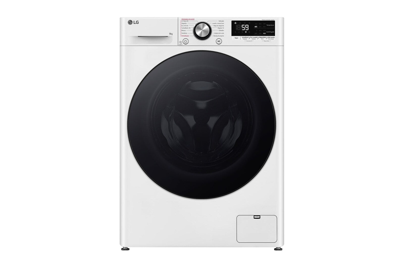 LG F4R7009TSWB Washing Machine 9kg, AI DD, Steam, TurboWash