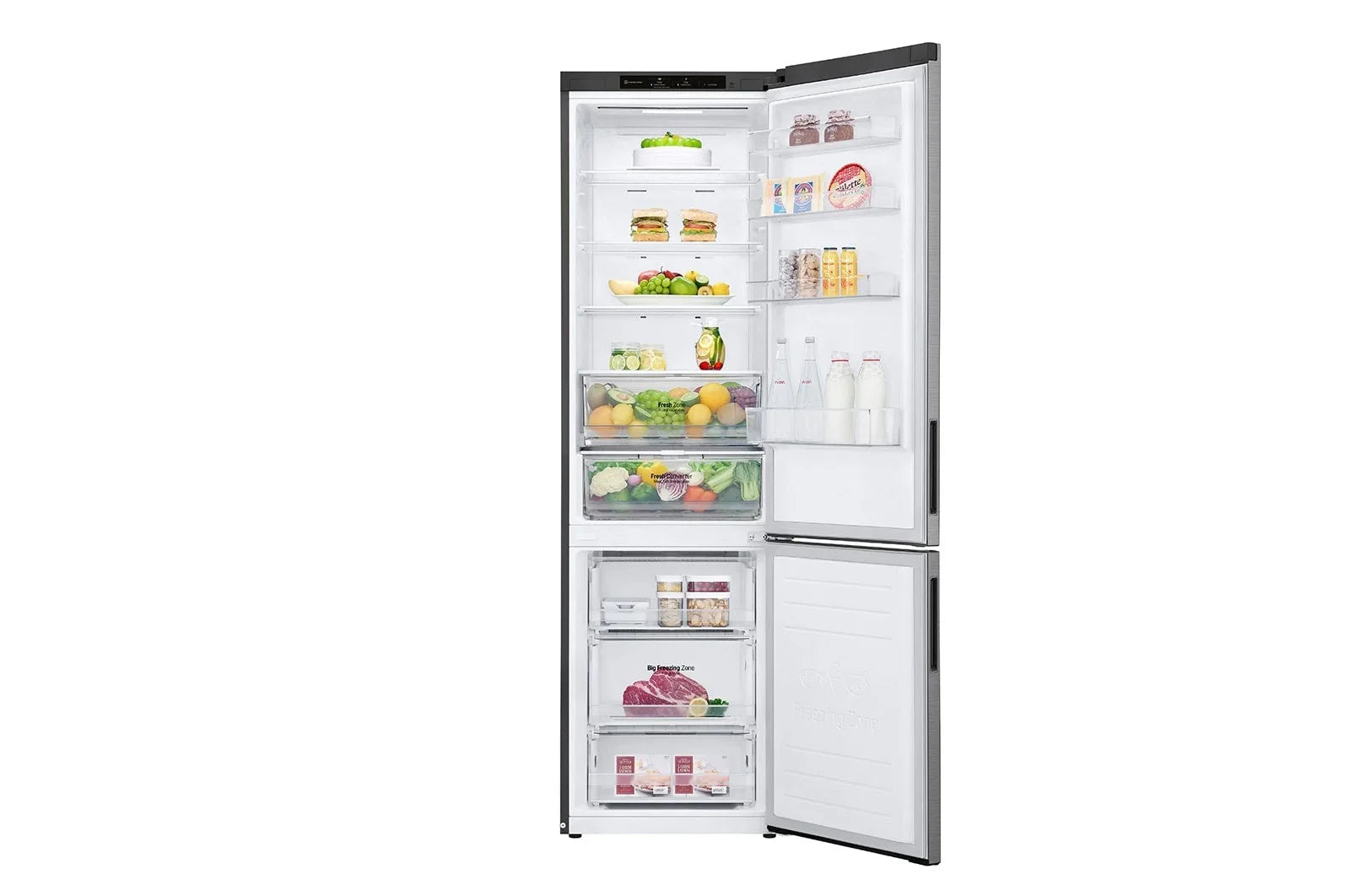 LG GBP62PZNBC Freestanding Bottom Mount Refrigerator Total No Frost 203 x 59.5 cm