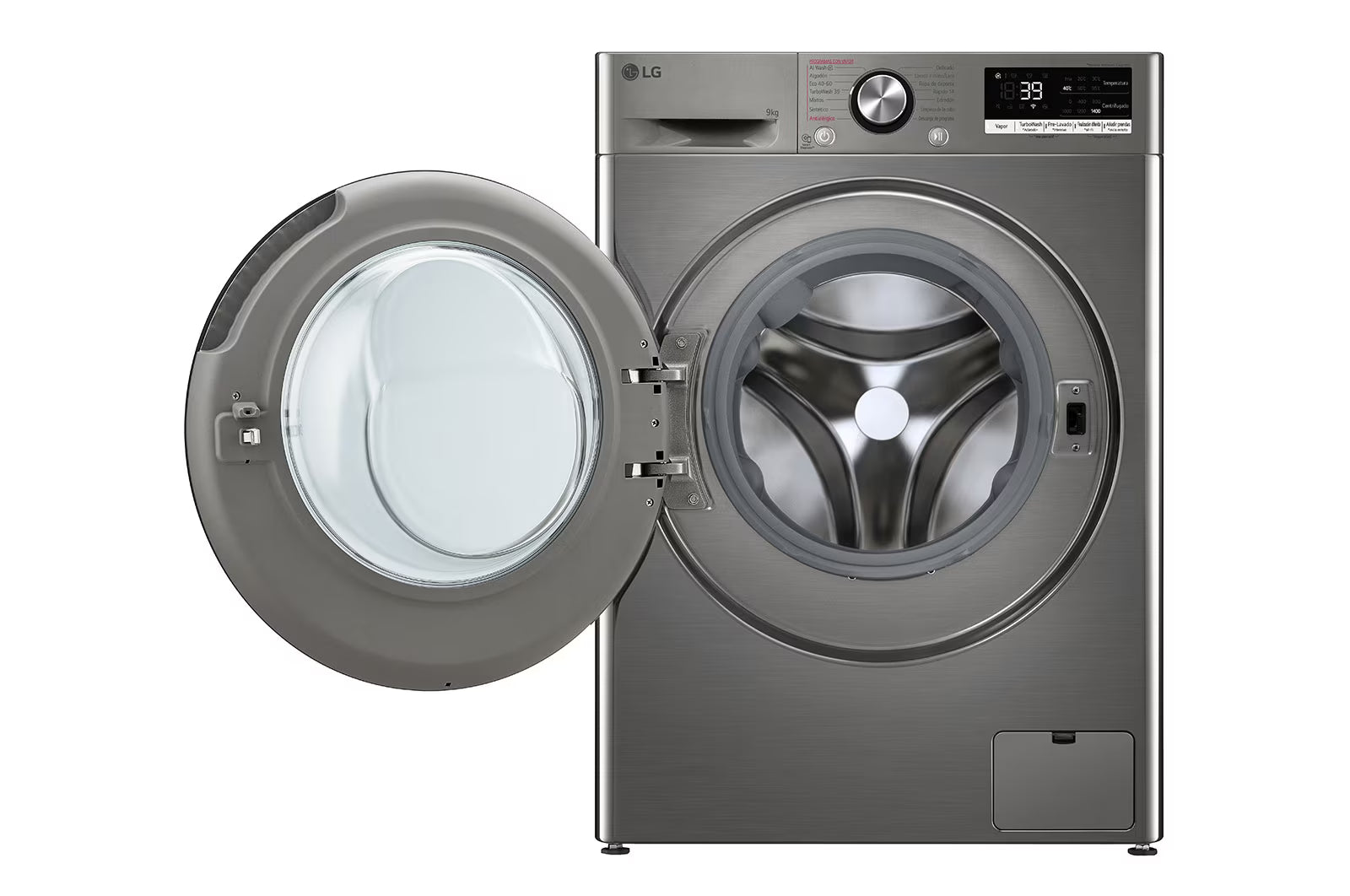 LG F4R7009TSSB Washing Machine 9kg, AI DD, Steam, TurboWash