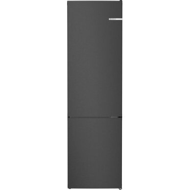 BOSCH KGN392XCF Series 4 Freestanding Bottom Mount Refrigerator 203 x 60 cm Brushed Black Steel Anti-Fingerprint, Total No Frost