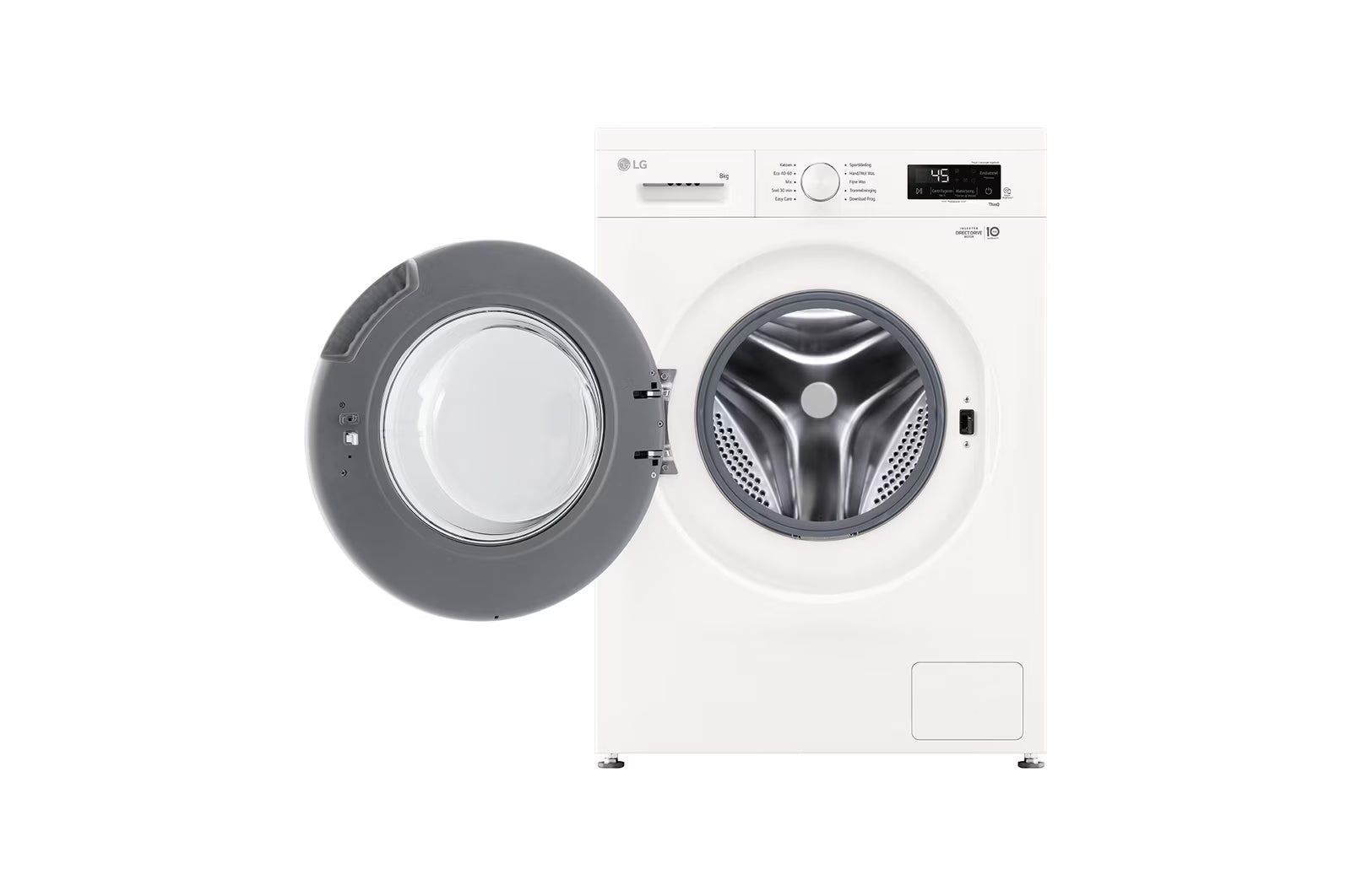 LG F4X1008NWH Washing Machine 8kg, 6 Motion, Steam
