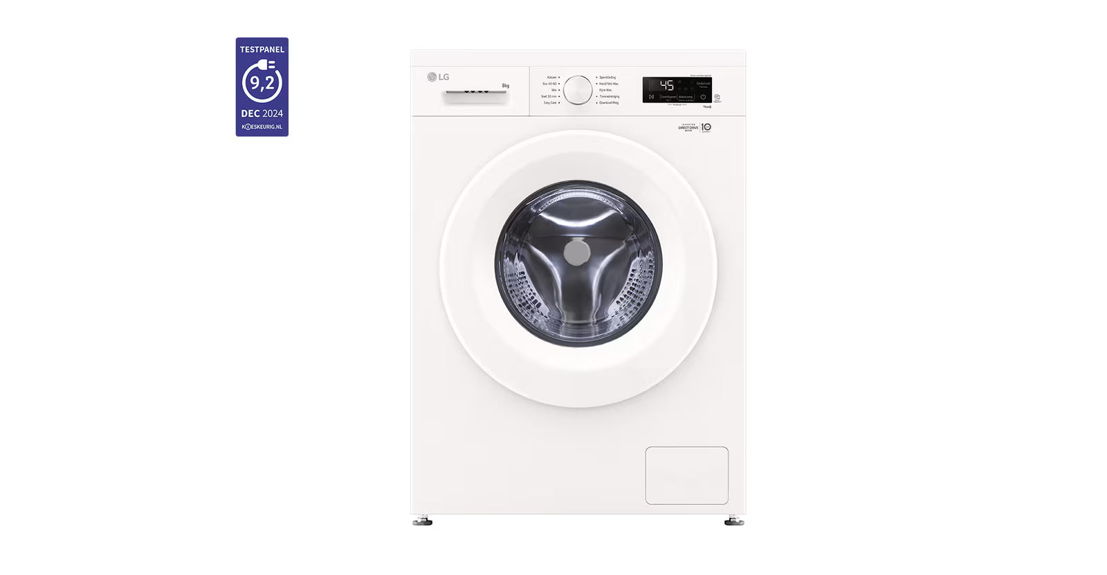LG F4X1008NWH Washing Machine 8kg, 6 Motion, Steam