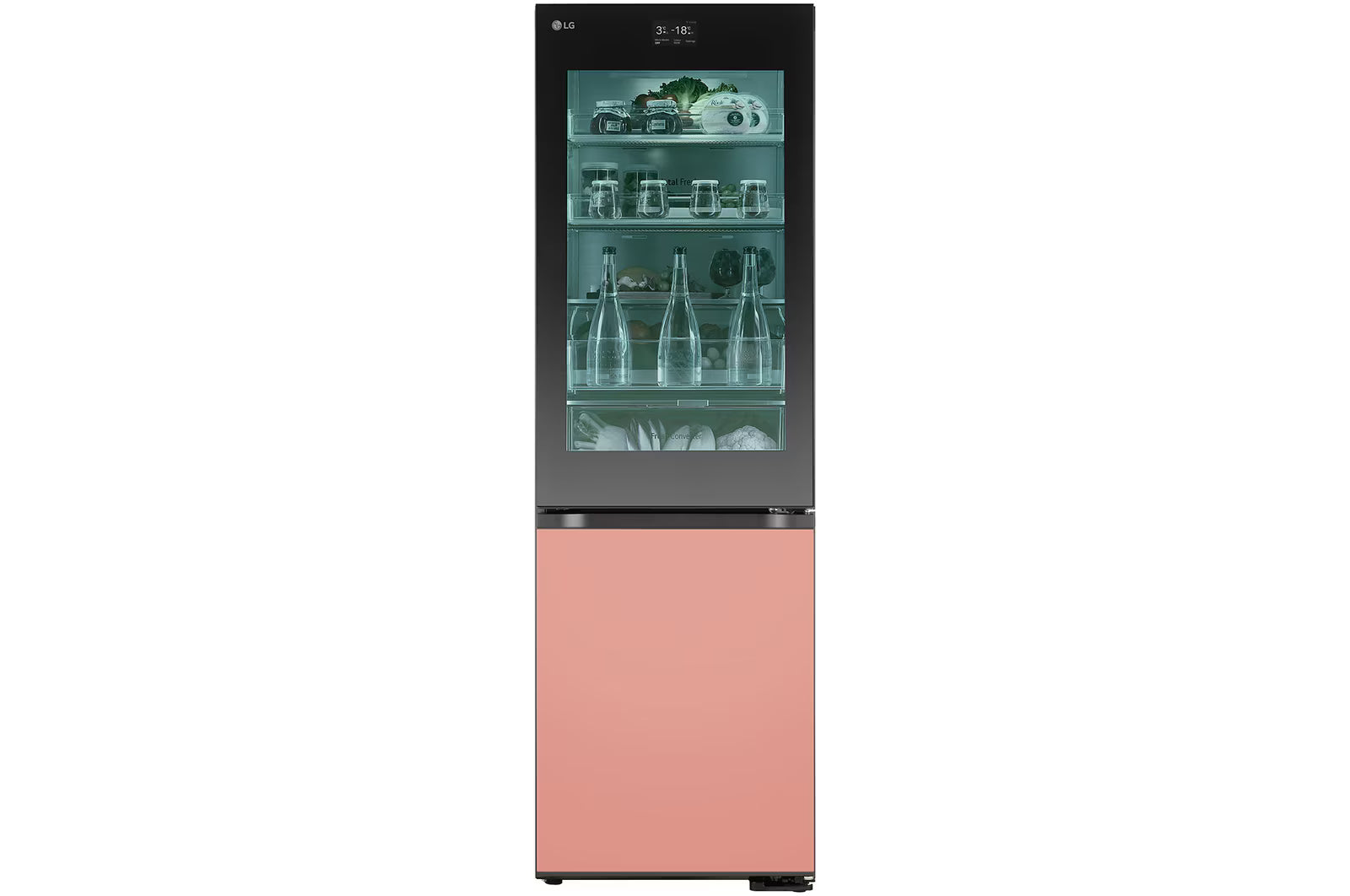 LG GBG719MDNN  MoodUP Freestanding Bottom Mount Refrigerator Total No Frost with Instaview™ 187 x 59.5 cm