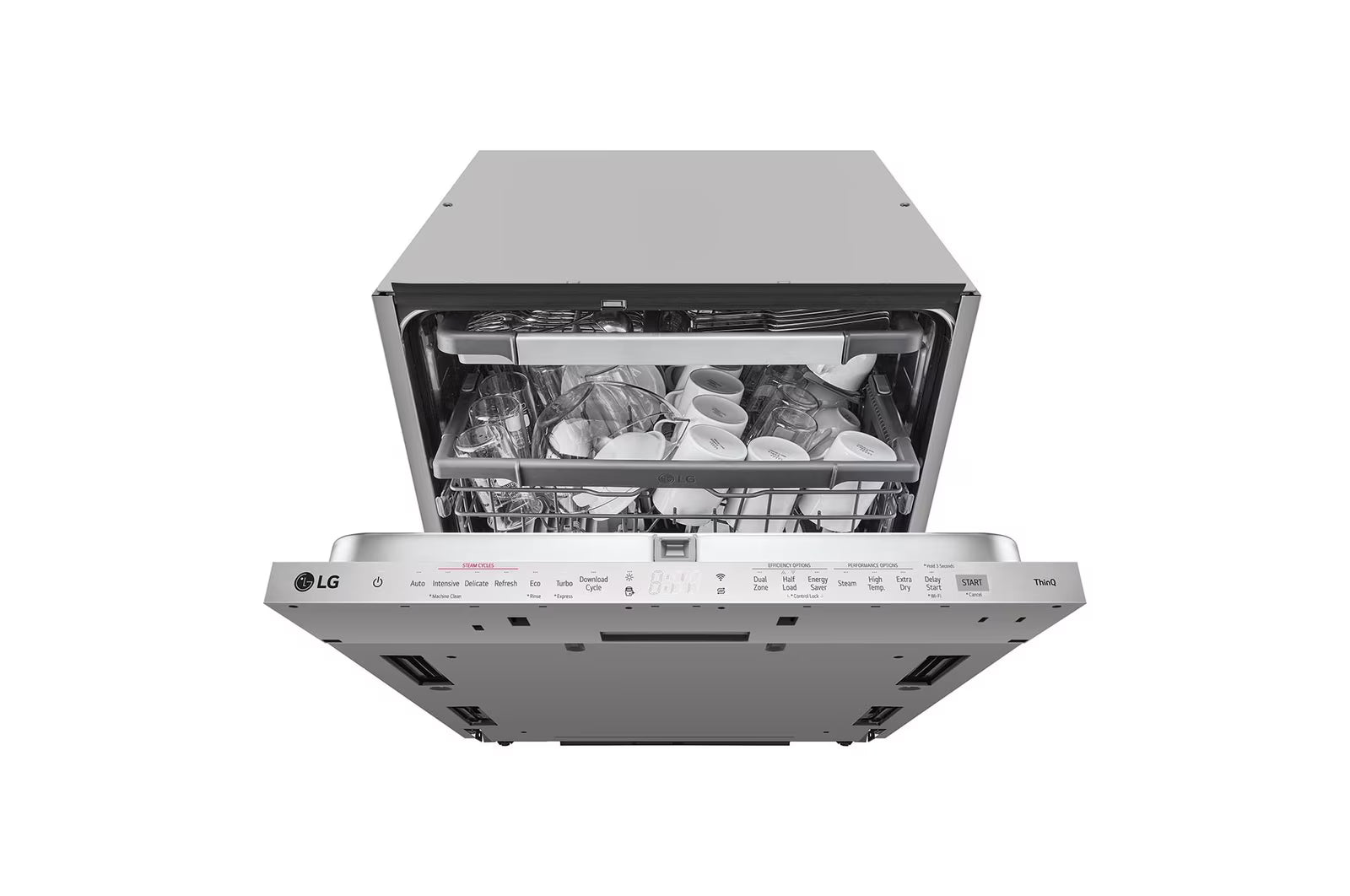 LG DB365TXS QuadWash Steam Fully Integrated Dishwasher