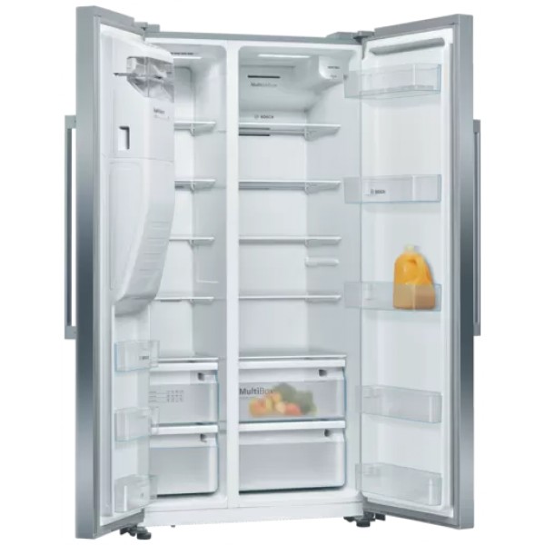 jlf electronics bosch kad93vifp series 6 side by side fridge freezer 1787 x 908 cm inox antifinger