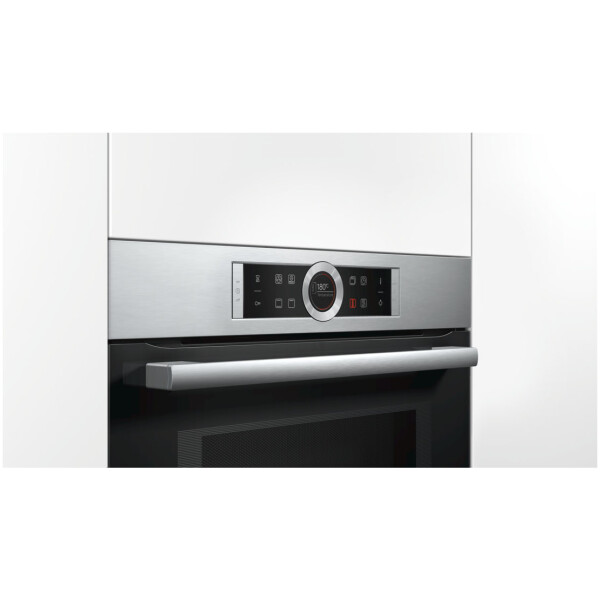 jlf electronics bosch cmg633bs1 series 8 compact built in oven with microwave function 60 x 45 cm inox