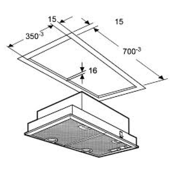 jlf electronics neff d5855x1 no 30 built in cooker hood 75 cm silver metallic