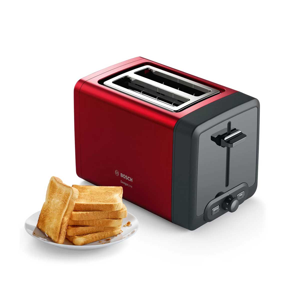 bosch tat4p424 electric toaster designline red