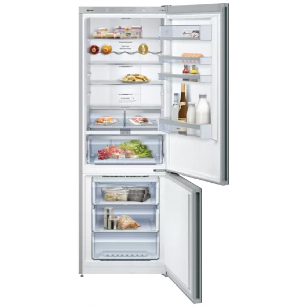 jlf electronics neff kg7493bd0 no 70 freestanding refrigerator with glass door 203 x 70 cm black