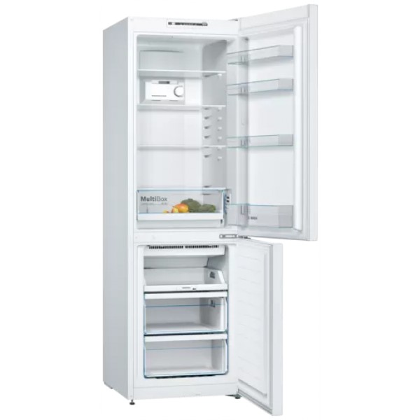 jlf electronics bosch kgn36nwea series 2 freestanding fridge freezer 186 x 60 cm white