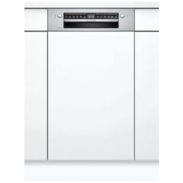 jlf electronics bosch spi4eks20e series 4 semi integrated dishwasher with visible front 45 cm stainless steel