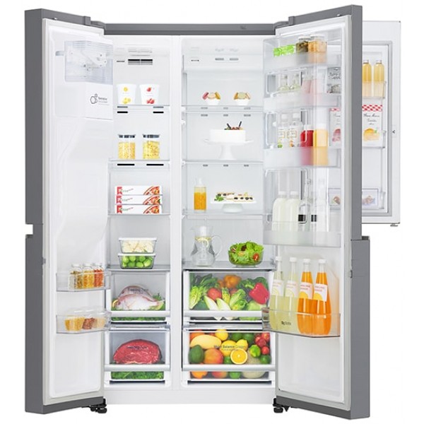 jlf electronics lg gsj760pzuz total no frost door in door™ upright refrigerator sxs 1790 x 912 cm