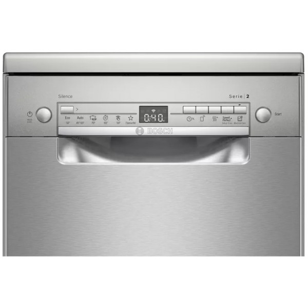 jlf electronics bosch sps2hki59e series 2 freestanding dishwasher 45 cm inox