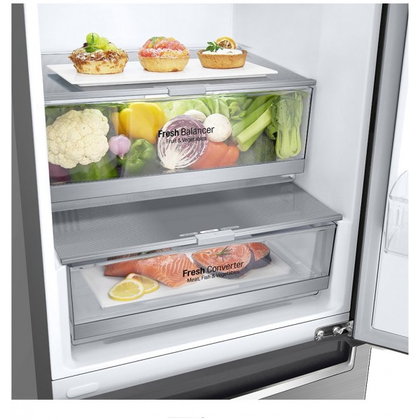 jlf electronics lg gbb72pzemn total no frost fridge freezer 203 x 595 cm