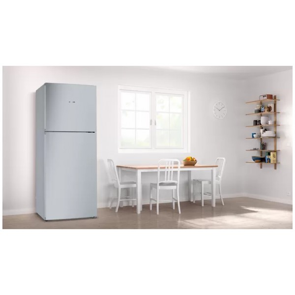 jlf electronics pitsos pknt43n1fb freestanding two door refrigerator 178 x 70 cm inox look metallic