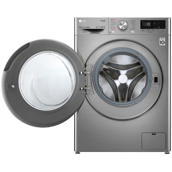 jlf electronics lg f4wv708s2te washing machine 8kg ai dd™ steam turbowash™360˚