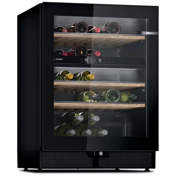 jlf electronics bosch kwk16abga series 6 wine cooler with glass door
