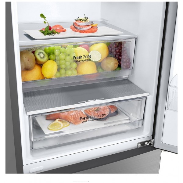 jlf electronics lg gbp62pznbc total no frost fridge freezer 203 x 595 cm