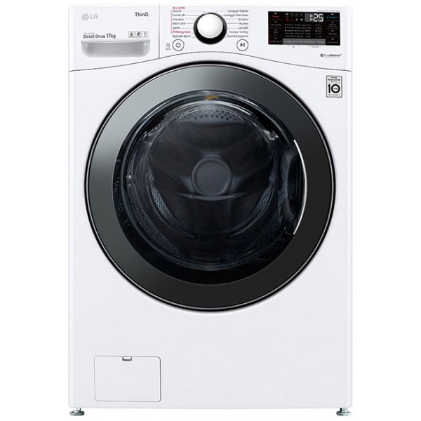 jlf electronics lg f1p1cy2w washing machine 17kg ai dd™ steam turbowash™