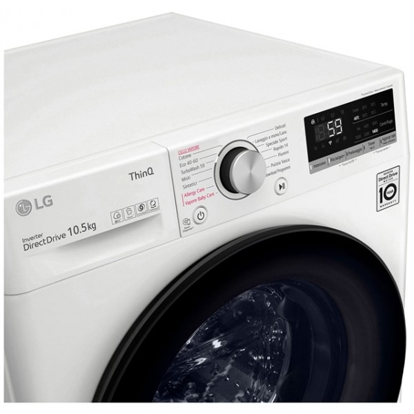 jlf electronics lg f4wv510saa washing machine 105kg ai dd™ steam